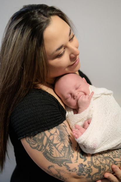 focení miminka doma jako v ateliéru