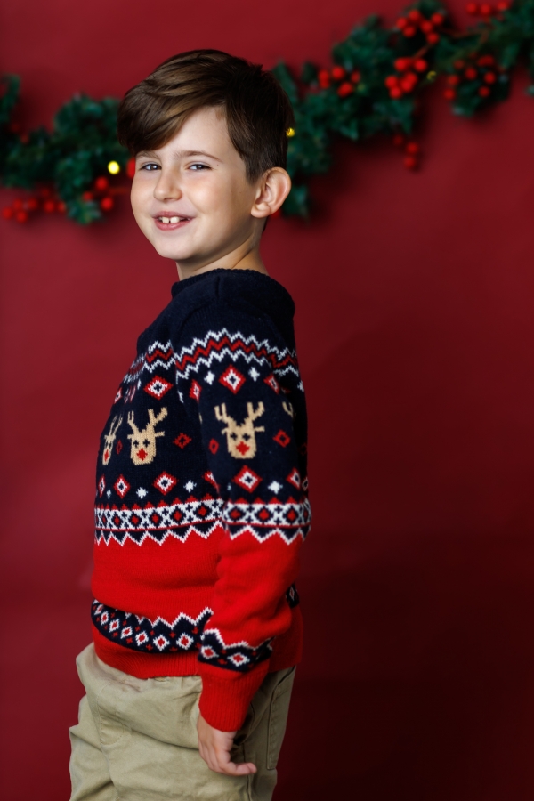 minimalistické vánoční foto